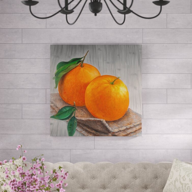 August Grove Oranges Fruit Oil Painting Print on Wrapped Canvas